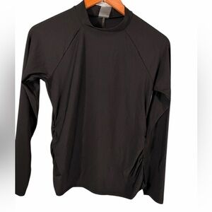 Calia Black Long Sleeve Performance Stretch Top Womens Small yoga top